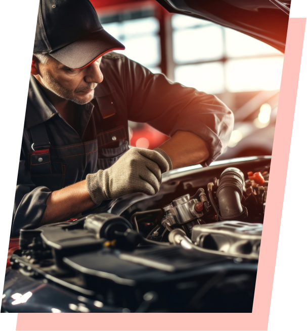 Mechanik BS Autoservis pri práci na vozidle