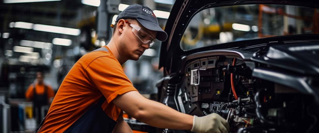 Mechanik pri diagnostike vozidla
